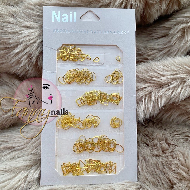 nail acc round square metal gold aksesoris japan nails swarovski ab nail gems