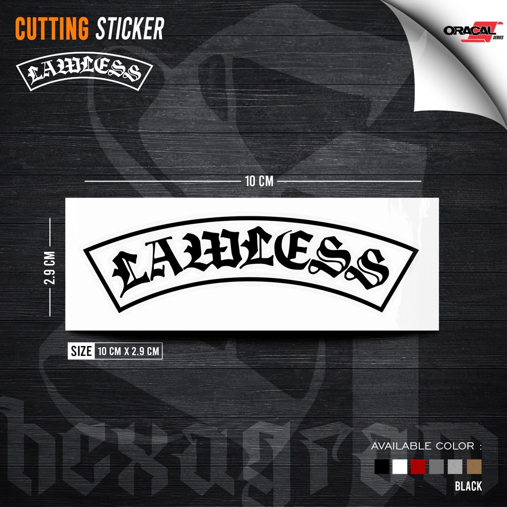 Cutting Sticker Lawless | Stiker Cutting Lawless