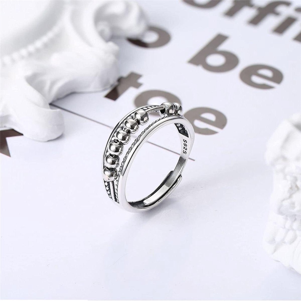 Preva Cincin Jempol Rotatable Anxiety Relief Adjustable Open Ring