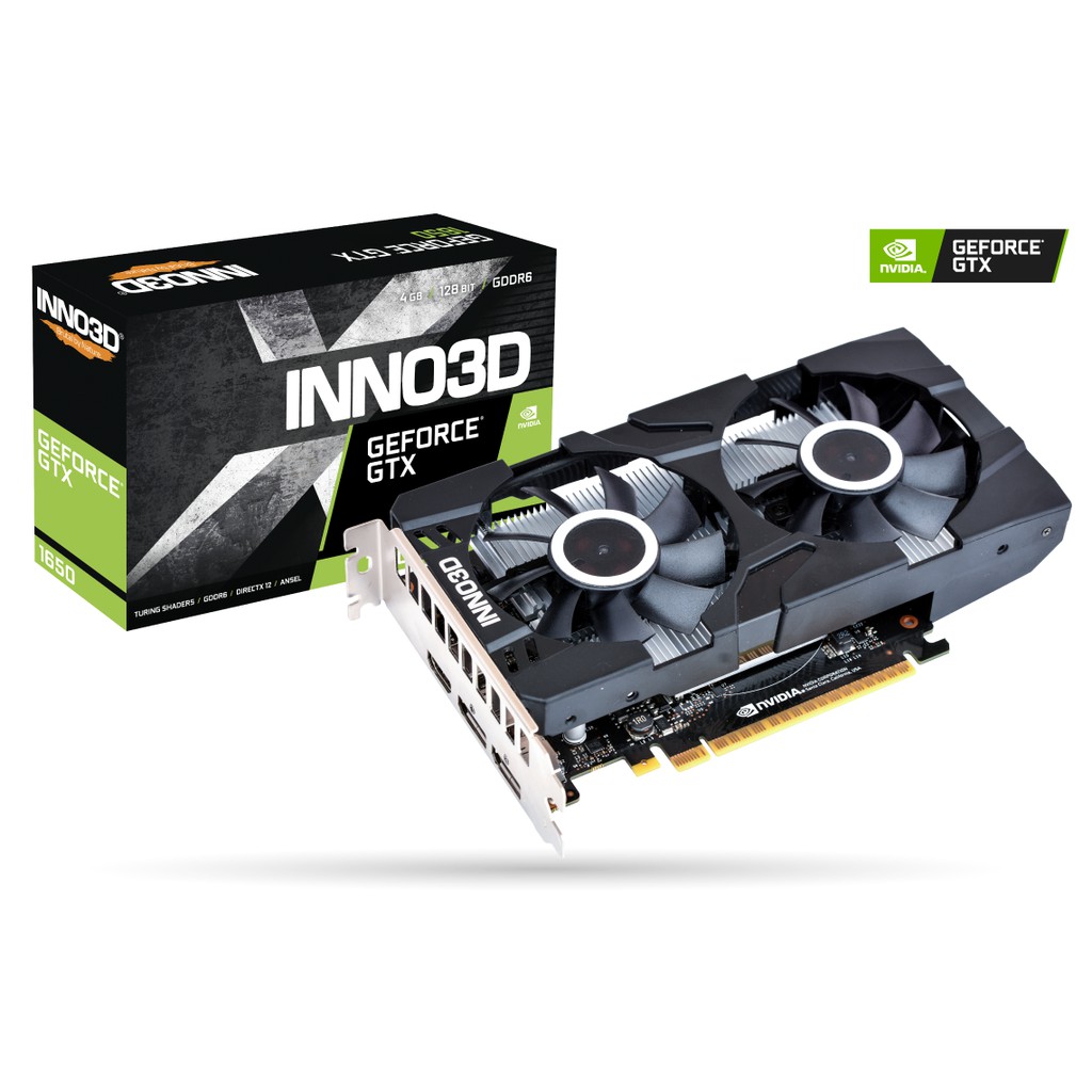 INNO3D GTX 1650 D6 TWIN X2 OC 4GB DDR6 VGA CARD NVIDIA GEFORCE INNO 3D