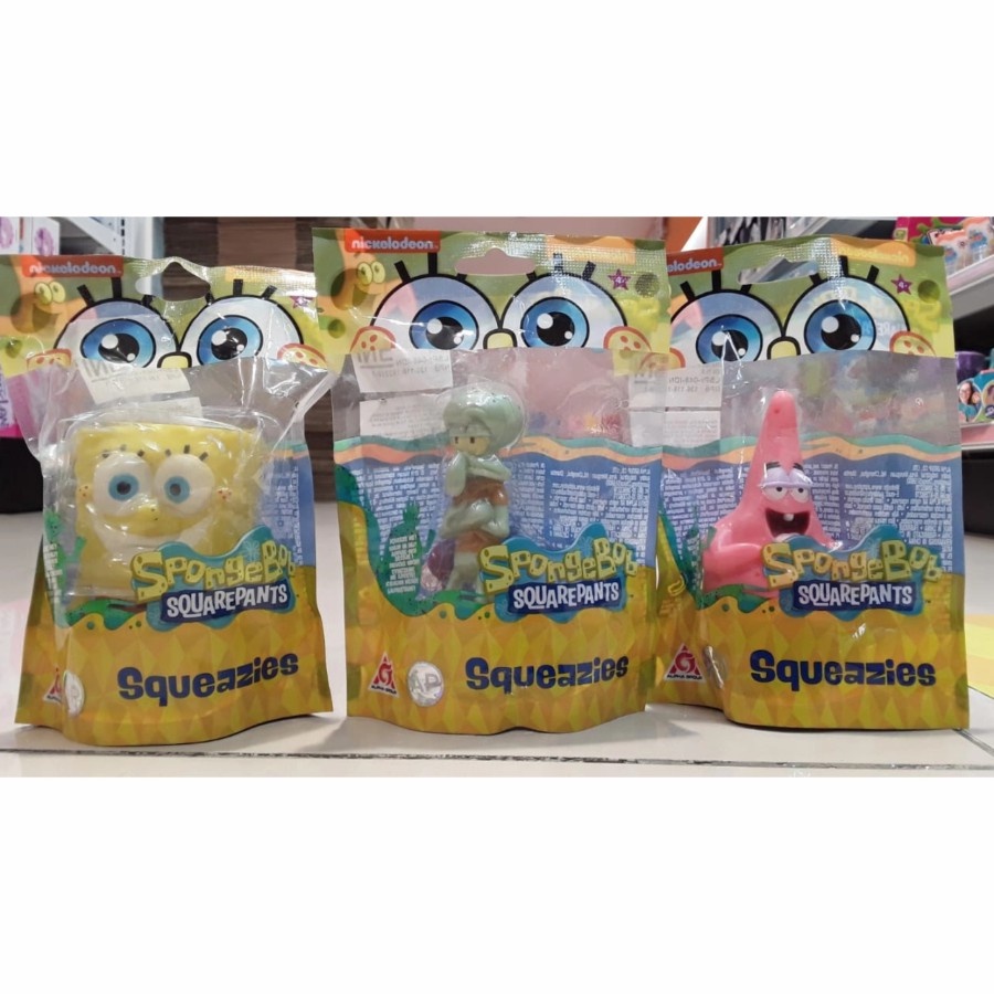Sale Mainan: SpongeBob Square Pants Squeazies SpongeBob/ Patrick/ Squidward Original