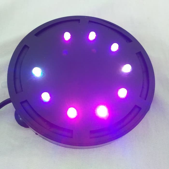 Gelembung Air Aquarium Bulat Dilengkapi Lampu LED AA-Q/Air Stone+LED