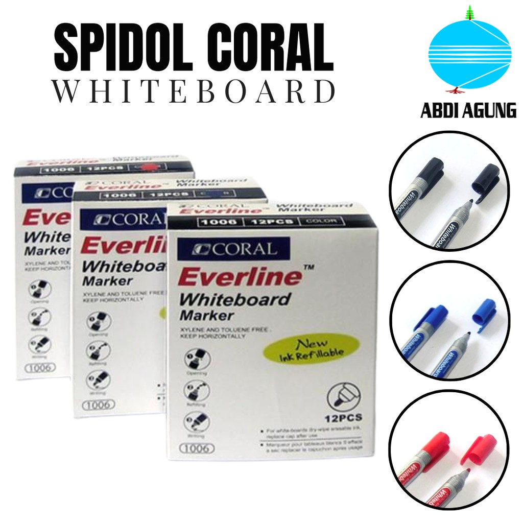 

Spidol Whiteboard Marker Coral 1006