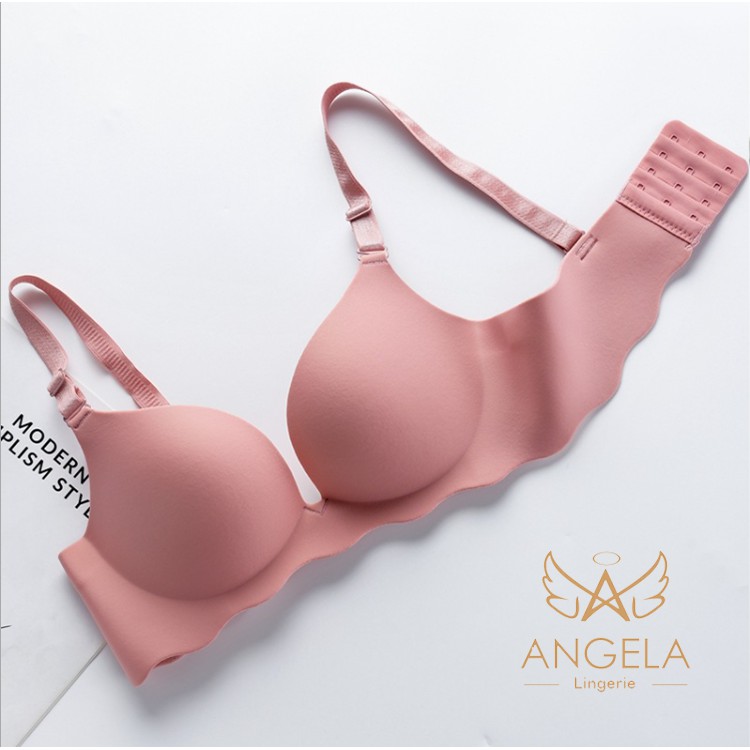 [ COD ] ANGELA Premium JAPAN Quality Seamless Sport Push Up Bra Set Celana Dalam Wanita Tanpa Kawat