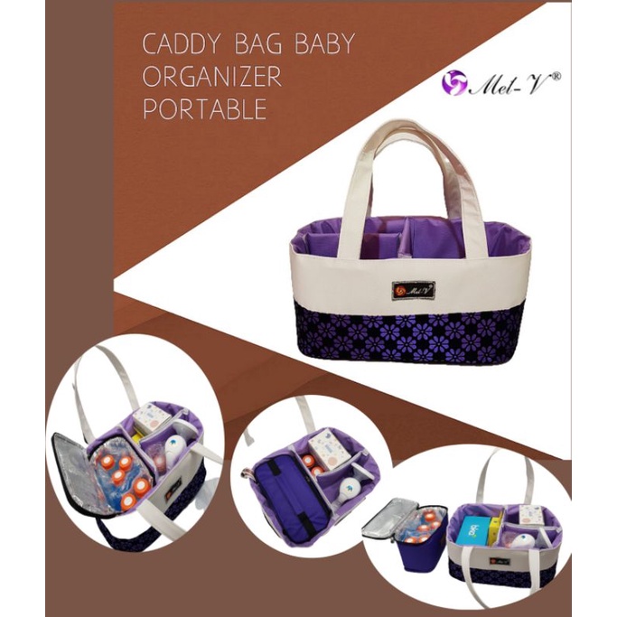 MEL-V CADDY BAG + COOLER BAG SET   //  TAS PERLENGKAPAN BAYI  //  ORGANIZER BABY BAG  // SY88 s1