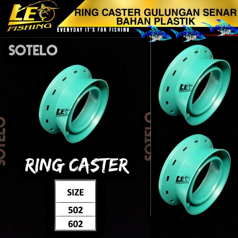 SOTELO RING CASTER SIZE 502 602 GULUNGAN SENAR BAHAN PLASTIK SPOOL FISHING TIDAK MUDAH PECAH