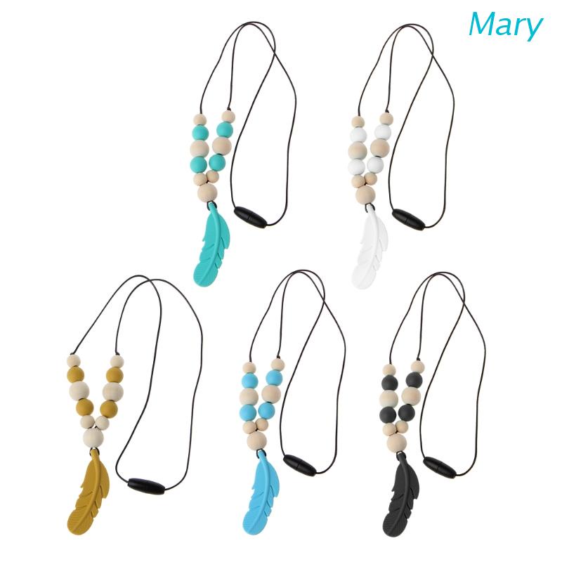 Mary Kalung Teether Bayi Bahan Silikon Desain Bulu