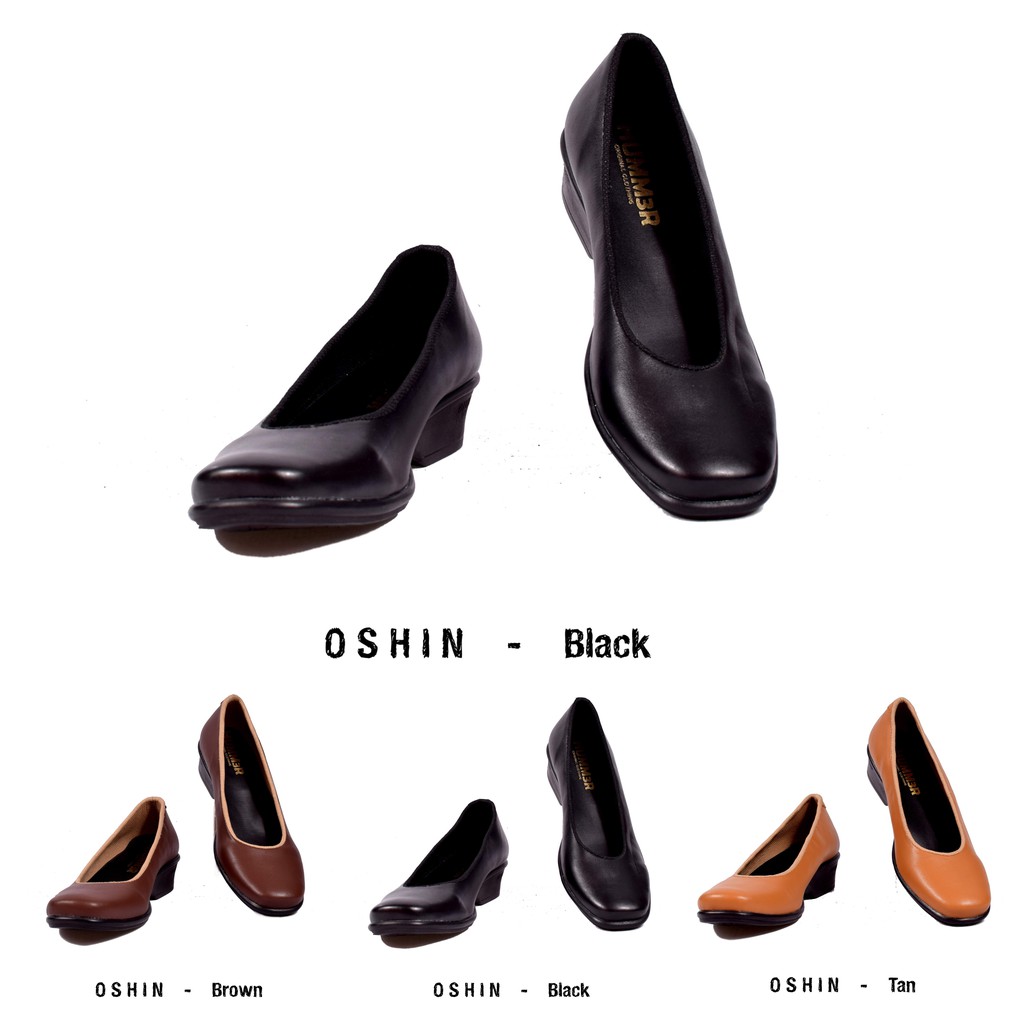Sepatu Formal Wanita SlipOn Oshin SEPATU KULIT ORIGINAL