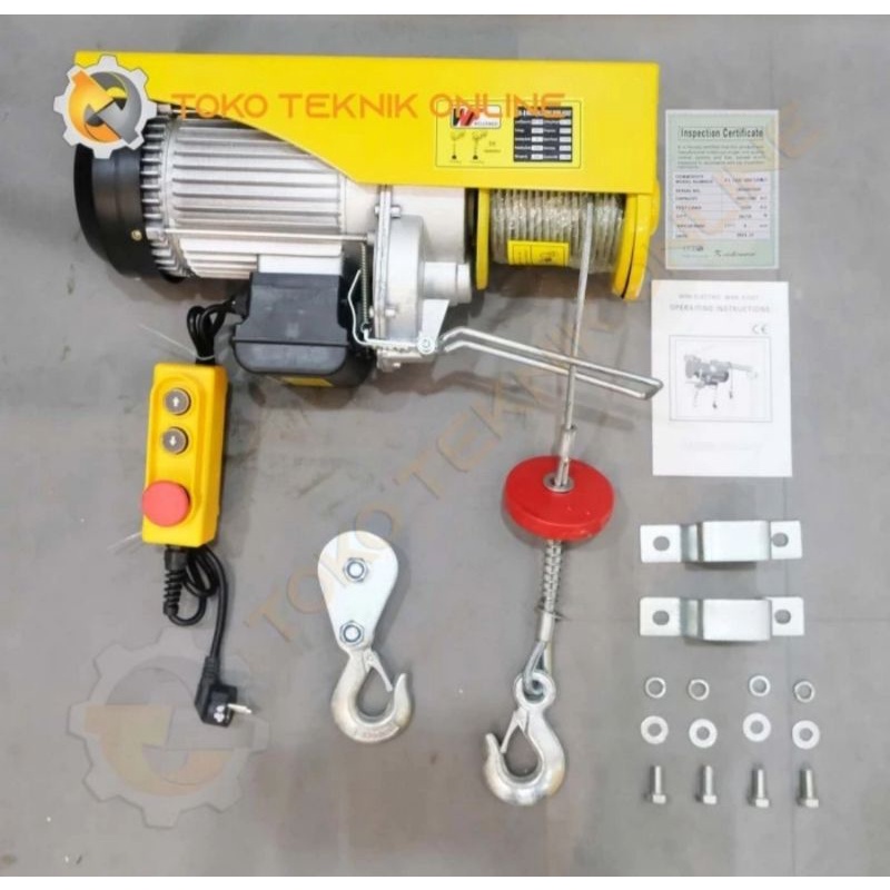 Katrol Elektrik 1200 kg Mini Elektrik Hoist Willfred