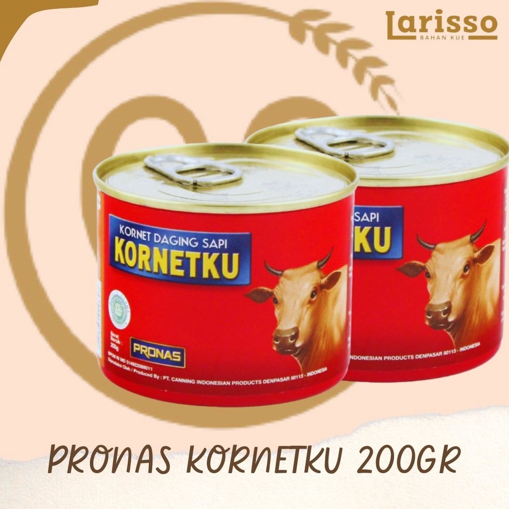 

PRONAS CORNED BEEF KORNETKU 200GR KORNET DAGING SAPI KALENG