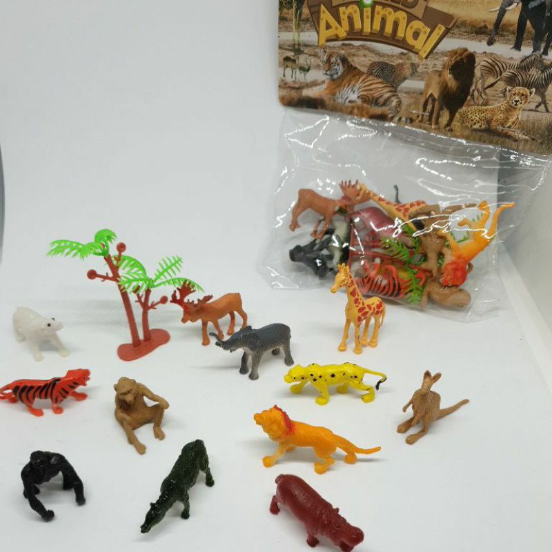 Mainan Binatang Plastik Murah Pretend Play Binatang