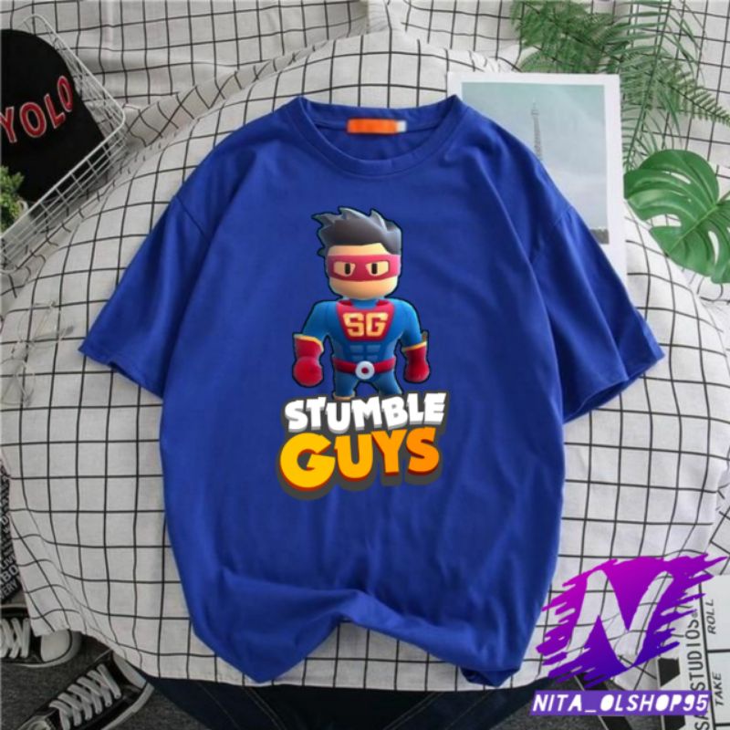 stumble guys sg baju anak stumble guys kaos atasan anak stumble guys SG karakter