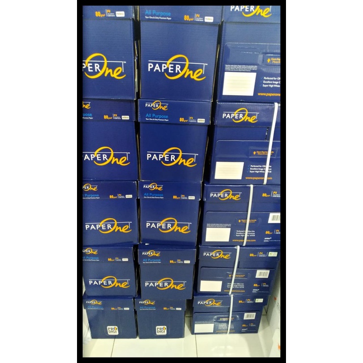 

COD KERTAS HVS A4 80 GRM PAPER ONE PEMBELIAN 1 DUS PROMO TERBATAS...... COD