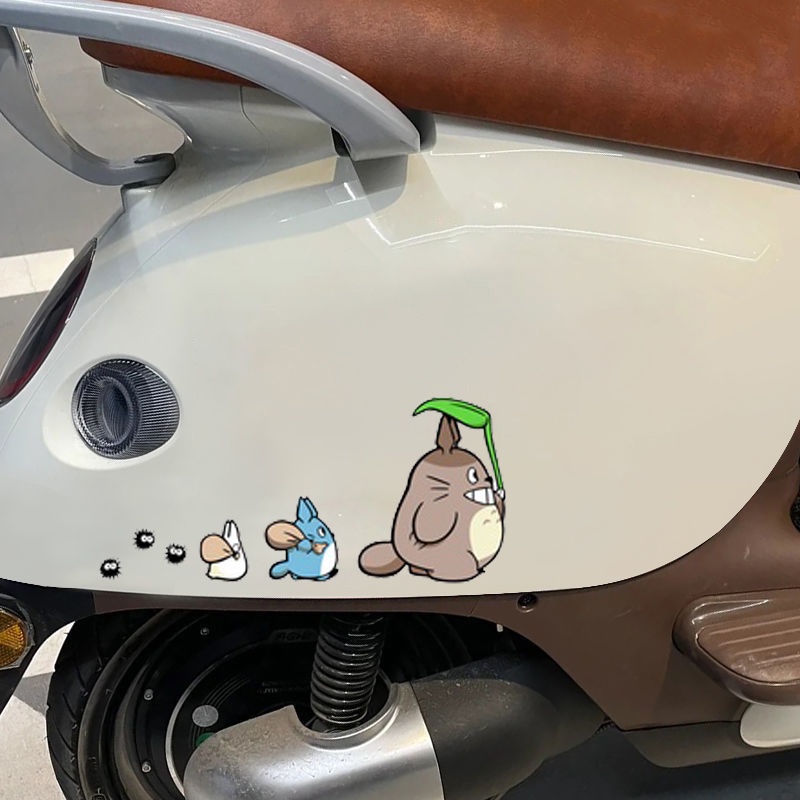 Tetangga Saya Totoro Stiker Reflektif Miyazaki Hayao Komik Stiker Kartun Decal Dekoratif Lucu Motorycle Mobil Stiker