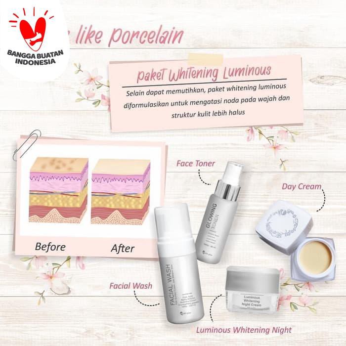 Ms Glow Paket Whitening Luminous - paket lengkap