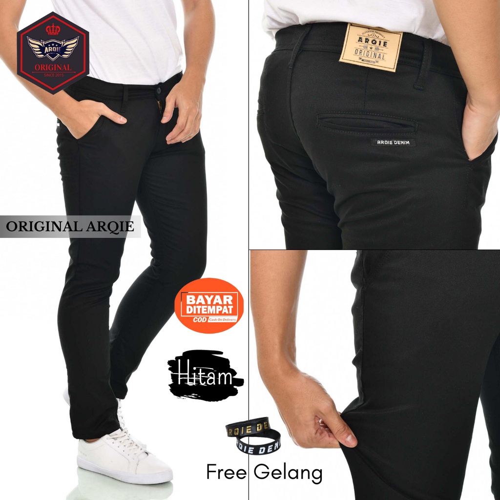 Terbaru ! Celana chino panjang pria Slim fit ukuran besar jumbo big size bahan premium terlaris original ARQIE DENIM