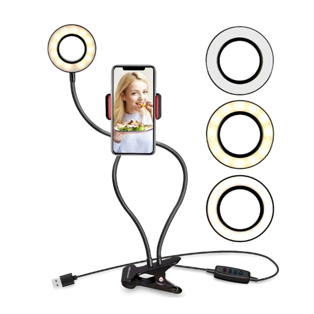 RingLight For Selfie Vlogger and Profesional Livestreamer plus Tripod lazy RL90/RL900 - RL901