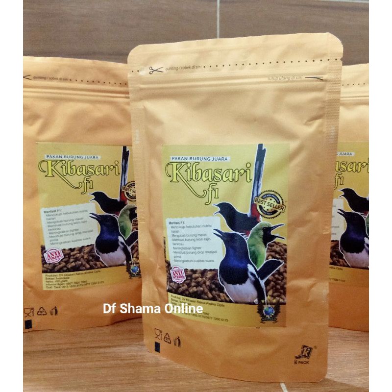 KIBASARI PAKAN SUPER KIBA SARI F1 EF SUPER PAKAN MURAI KACER CUCAK HIJAU ANIS JALAK CIBLEK