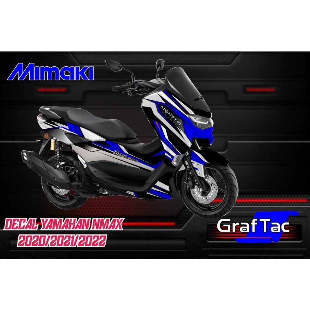 Variasi Warna Decal Sticker Motor Yamaha Nmax 2020/2021/2022 Full Body Laminasi Glosy