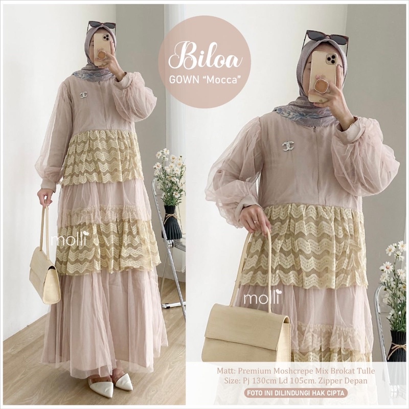 BILOA GOWN Premium by Moli Best Seller Restock