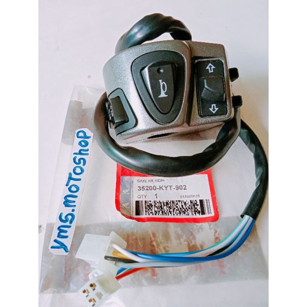 saklar handle switch sen kiri Honda Scoopy karbu original (KYT)
