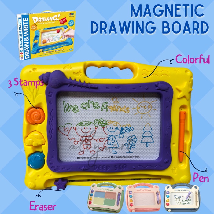 

Produk Terbaru Mainan Anak Gambar Magnetik Portabel Anak Lukisan Seni Mewarnai