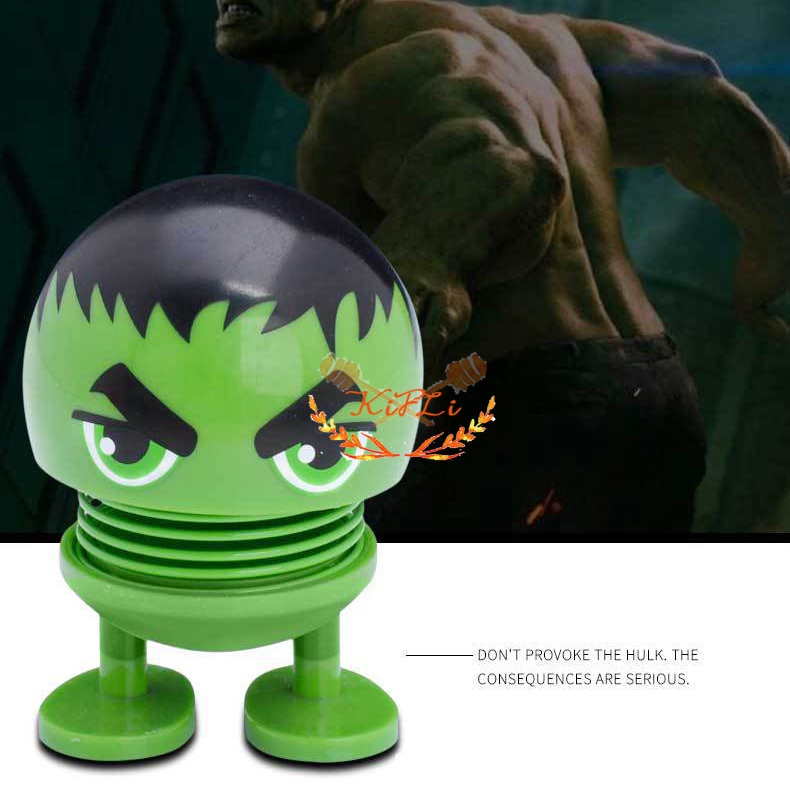 Boneka Emoticon, Per Goyang Mini, The Avengers Kepala, Emoji Spring, Shaking Mini Doll Toys