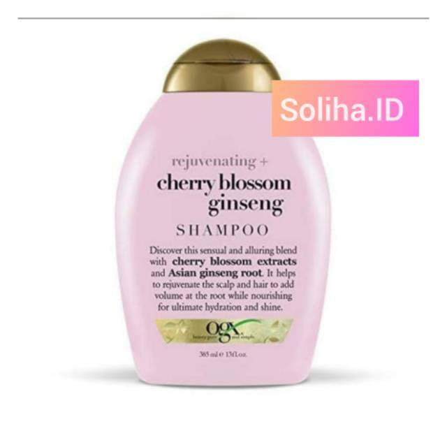 OGX Shampoo Rejuvenating + Cherry Blossom Ginseng 385mL by soliha id