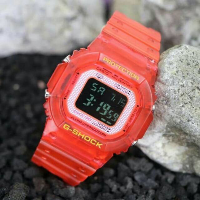 JAM TANGAN CASIO GSHOCK DW 5600 TRANSPARAN BEST SELER