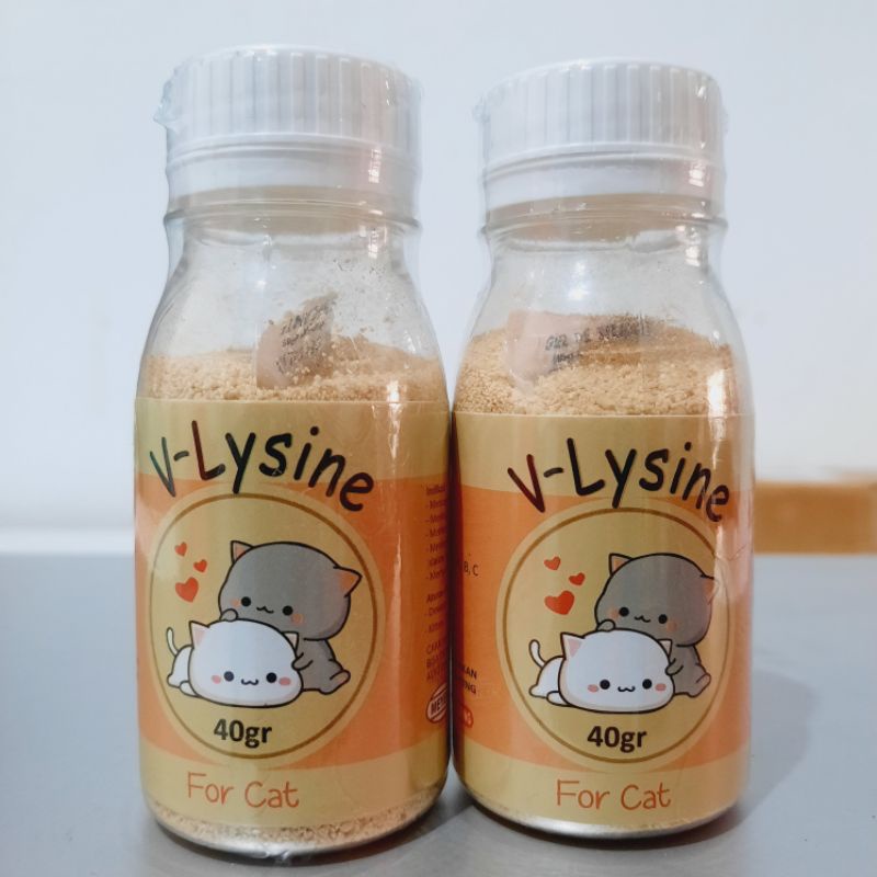 V lysine for cat 40gr vitamin nafsu makan