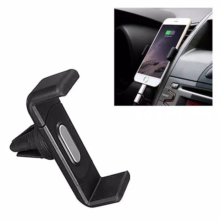 Holder Hp Mobil di Lubang AC Mobil Car Holder Braket Duduk HP Di AC Mobil Simpel GPS Car Mount