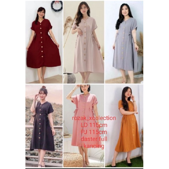 DRESS WANITA CASUAL PESTA LENGAN PENDEK