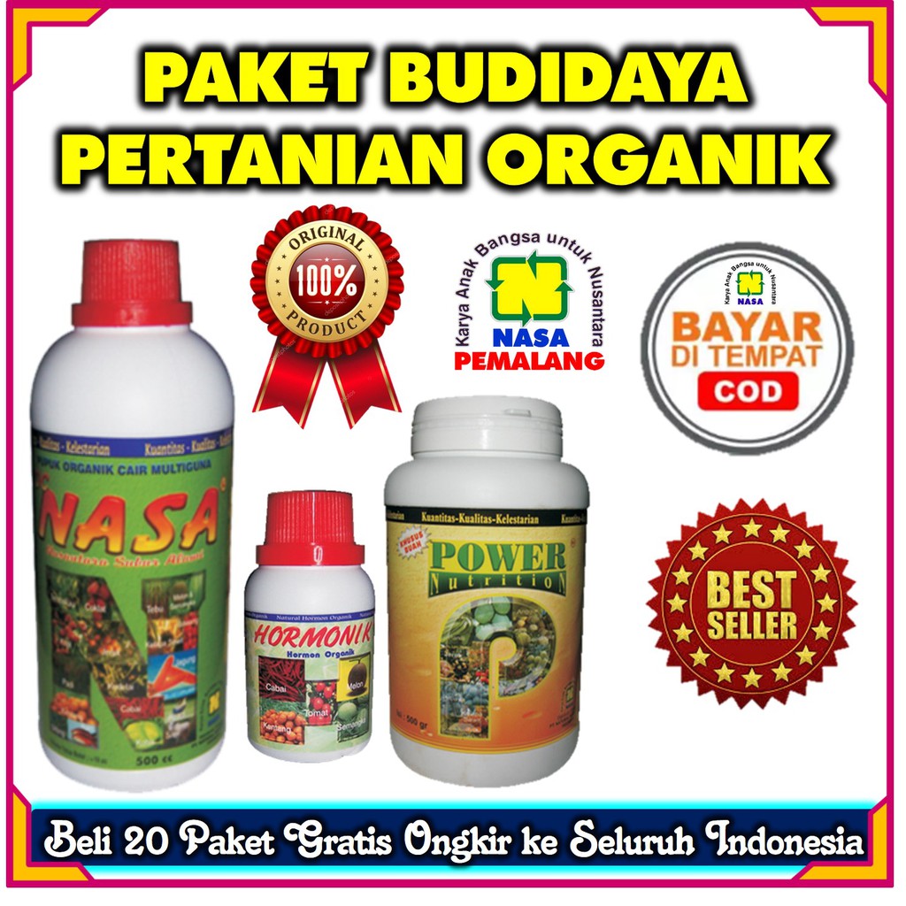 PUPUK  PERTANIAN ORGANIK POWER NUTRITION POC NASA HORMONIK ORIGINAL PRODUK NASA PEMALANG