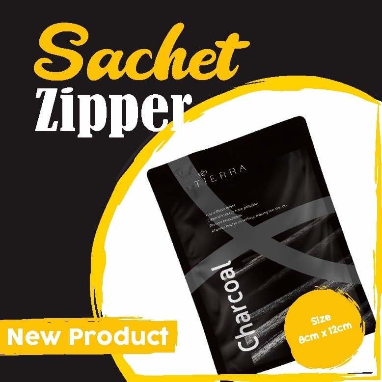

Custom kemasan sachet zipper Peper Foil 8 x 12 cm
