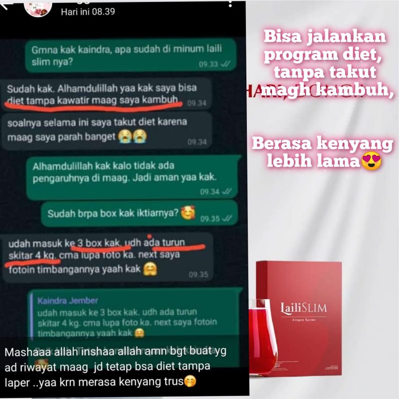 Laili Slim Minuman Stimfibre Laili Slim by Laili Beauty - Laili Slim