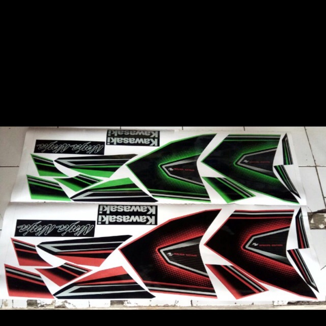 Striping ninja 250 fi abs special edition 2013 2014 orange