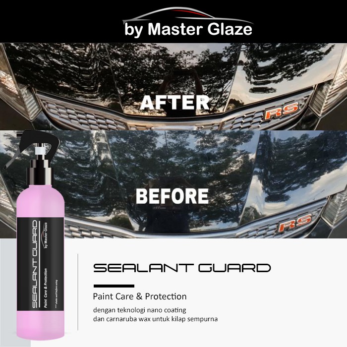 Sealant Guard by Master Glaze Pengkilap Body Motor Pengkilap Body Mobil Helm Wax Poles Nano Ceramic