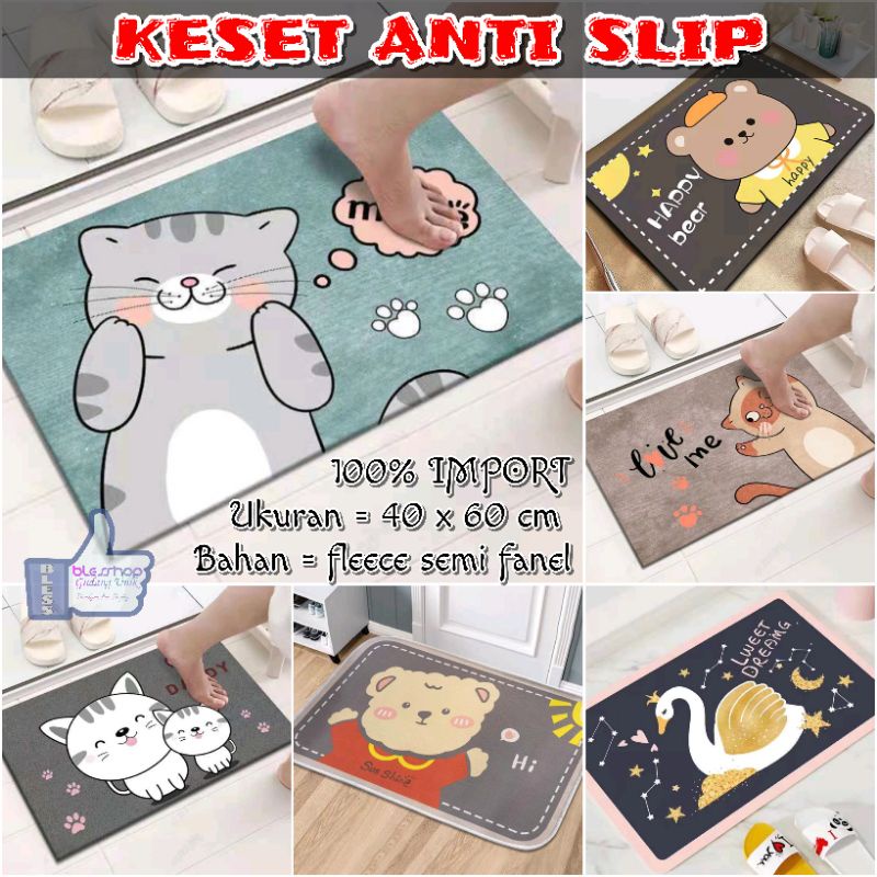 BLESSHOP Keset Lantai Impor Alas Kaki Anti Slip