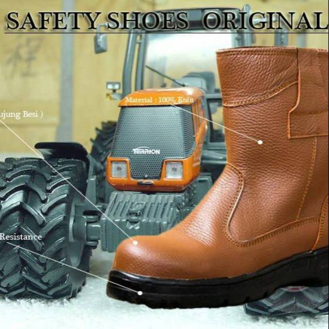 Sepatu Pria King's solomon kulit + safety