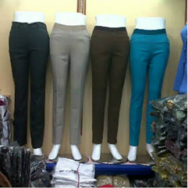 Celana Kerja pinggang karet