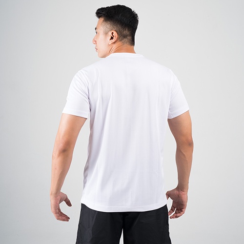 Terrel sportswear basic tee white tshirt baju kaos olah raga lari running gym - size L