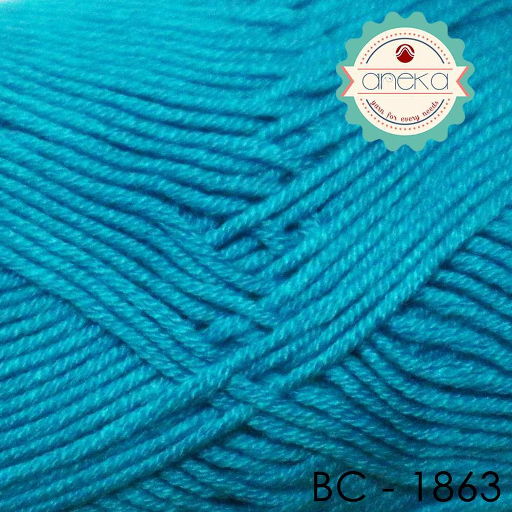 Benang Rajut Katun Bambu / Bamboo Cotton Yarn 2 - 1863 Turkis