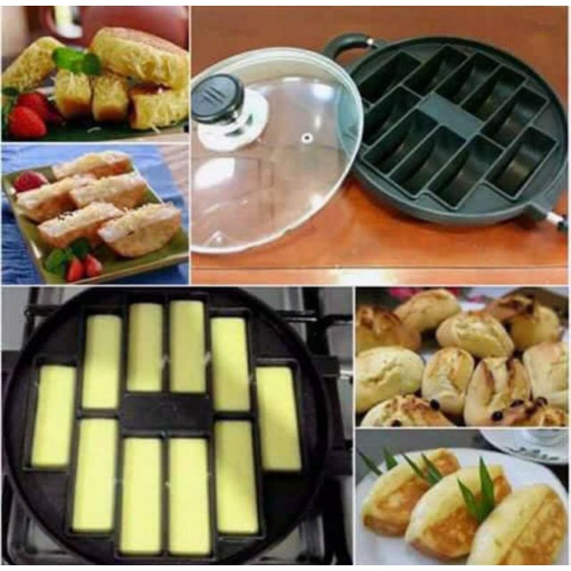 CETAKAN KUE ANTI LENGKET CETAKAN MARTABAK TAKOYAKI PUKIS SERABI KUE CUBIT BAHAN TEFLON ANTI LENGKET