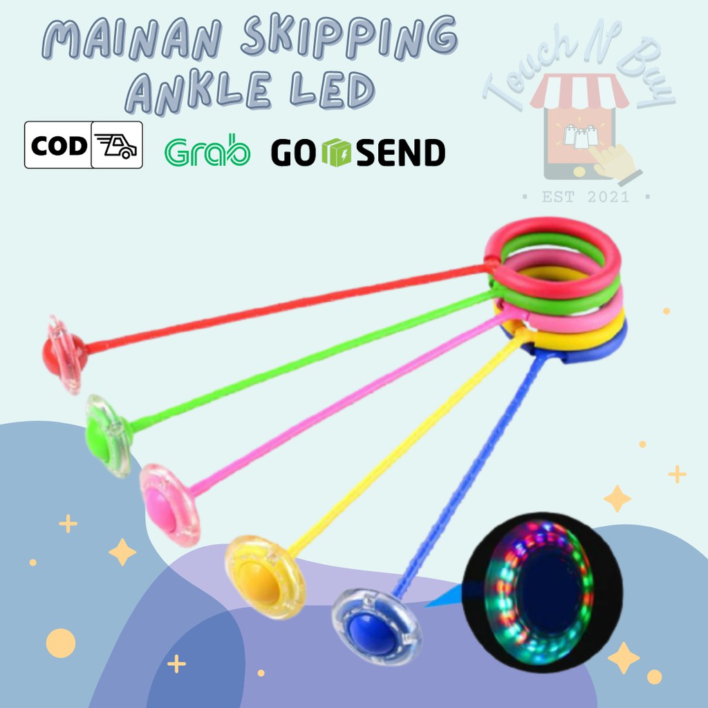MAINAN ANAK HULAHUP KAKI LED/HULA HOOP JUMPBALL YOYO FLASH LED/HULAHUP KAKI/HULAHOP KAKI LED/