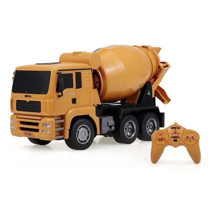[Bp] Huina 1333 Mixer Truck Rc Truk Molen 1:18 6Ch Mainan Alat Berat Original High Quality