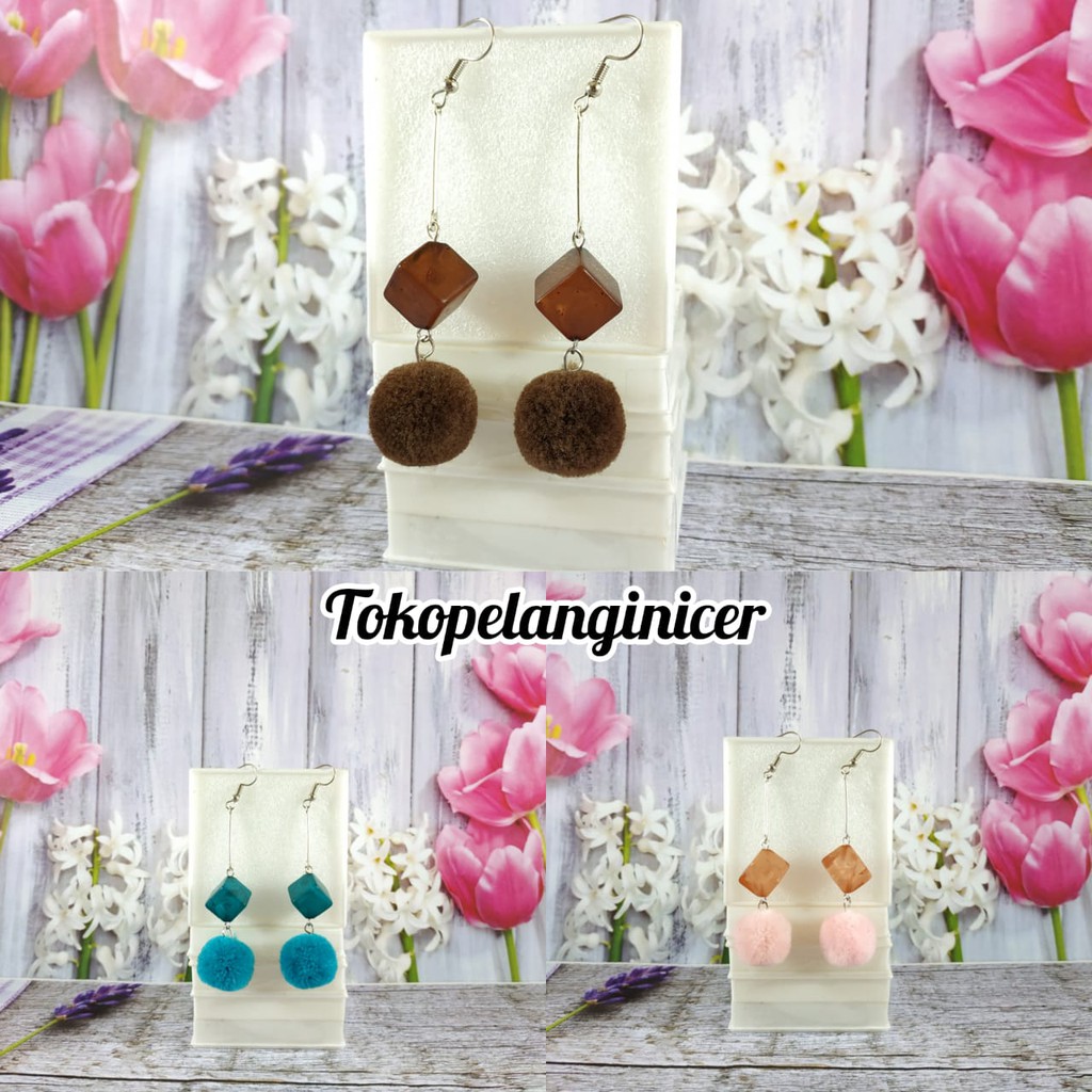 Anting Fashion Wanita  Anting Hijab Dadu By Tokopelanginicer