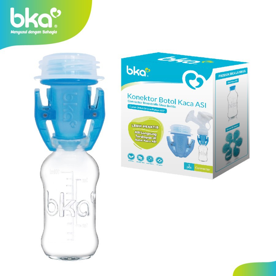 Konektor BOTOL Kaca Asi BKA - Breastpump Connector BKA