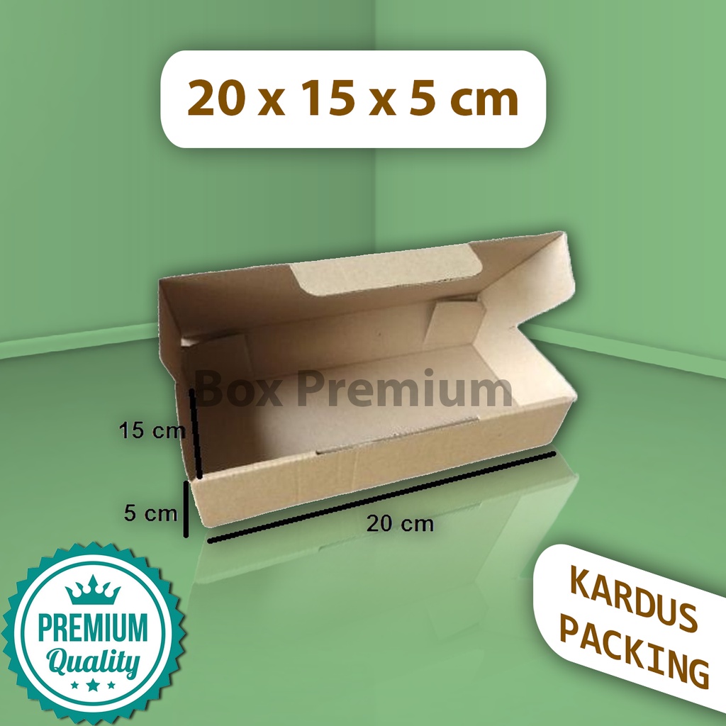 

{ISI 5 pcs} Kardus Dus Kemasan Box Packing Packaging Pizza/Barang 20x15x5 cm Polos