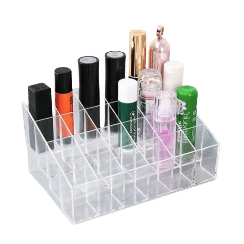 BOS - RAK LIPSTICK 24 SLOT | HOLDER KOSMETIK KOTAK TEMPAT LIPSTIK ACRYLIC