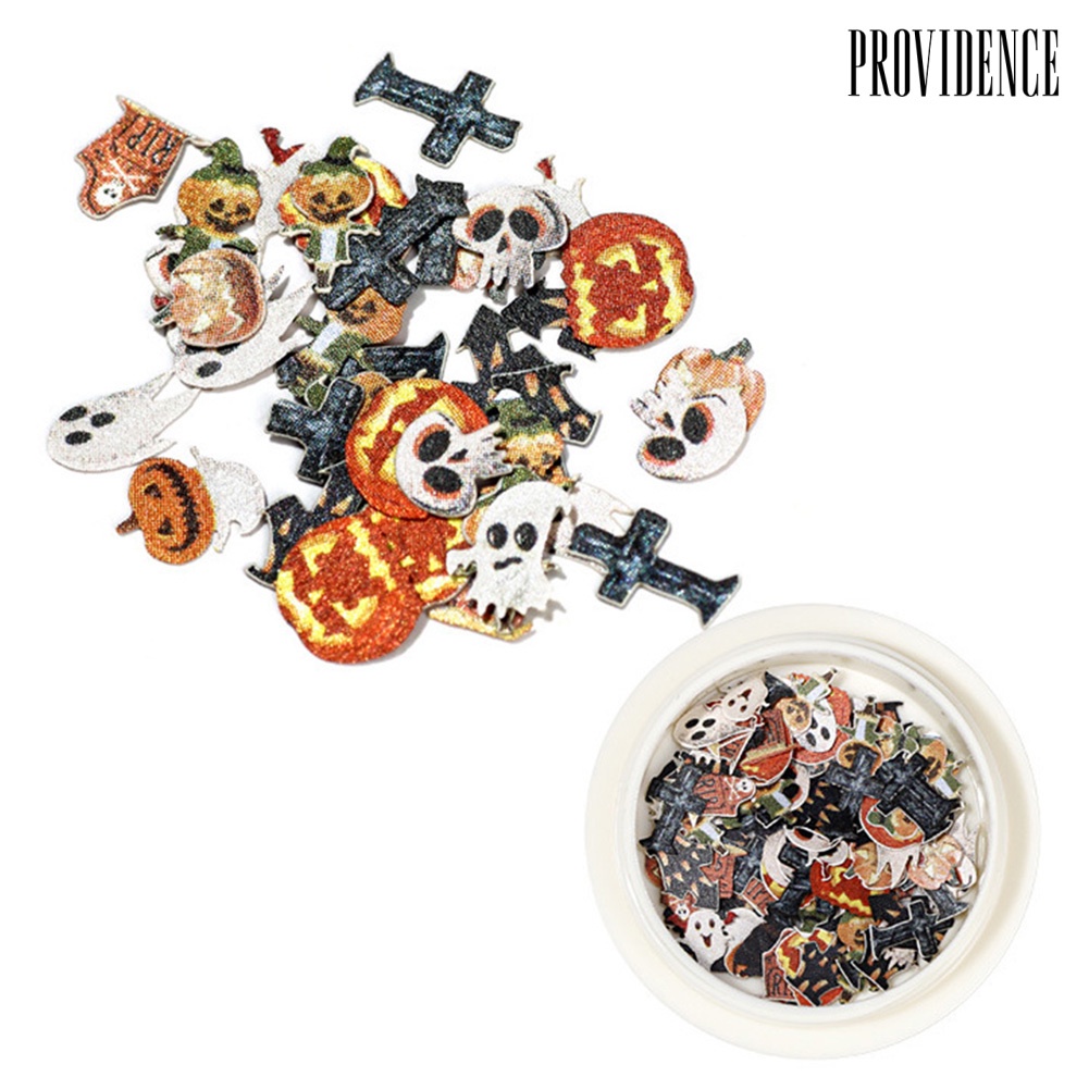 Providence Halloween Multicolor Pumpkin Ghost Spider Witch Nail Art Stickers Decals Decor